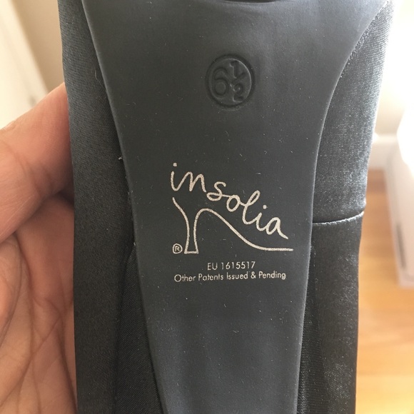 Black pointy toe evening high heeled shoes - Picture 7 of 7